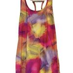 Reebok  athletic pink multi color tank top - Abstract Design - Size Medium Photo 0