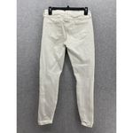 Pistola  Women's Denim Jeans Distressed Skinny Size 29 Solid White Ankle Zip Photo 1