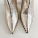 Tory Burch NEW  Size‎ 8.5M Penelope 90MM Metallic Calf Leather Point Bootie Gold Photo 8