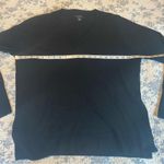 Halogen Nordstrom V-Neck Black Merino Wool Blend Sweater Size Large Photo 6