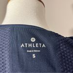 Athleta Navy Blue Workout/ Athletic Top Size S Photo 4