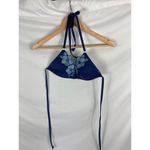 VS Pink Push Up Floral Bikini Top Size Small Blue Photo 1