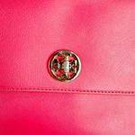 Tory Burch Robinson Leather Top Handle Handbag Purse Flap Pink Photo 6