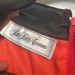 Saks 5th Avenue ✅Saks Fifth Avenue Vintage Red Vintage Long Sleeve Dress Black Velvet Trim Photo 11