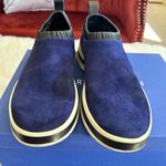 Stuart Weitzman Blue Suede Sneakers Photo 6