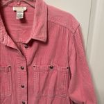 Roaman’s Pink Corduroy Shacket Large Photo 2