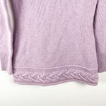 Marciano Lilac Lambs Wool Angora Rabbit Hair Blend Metallic Knit Sweater Medium Photo 4