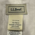 LL Bean Dress Womens 10 Sleeveless Seersucker Pink White Striped Cotton Lined Photo 2