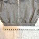 Commense large cropped hoodie sweatshirt double zip SP 2674 Gray Photo 6