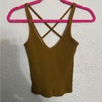 Vuori Mustard Ribbed crop Tank Top size XS Photo 2