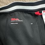 Wilson Team Pleated High Rise Tennis Skirt Skort Black White Size Medium Photo 9