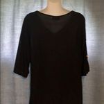 Ladies 3/4 sleeve black Blouse size L Size L Photo 1