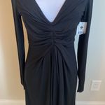 Karen Kane Black Elizabeth Shirred Front Dress Photo 6
