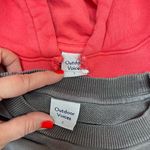 Outdoor Voices gray and red sweatshirt and hoodie size small Photo 2