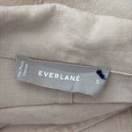 Everlane Beige Linen Short Sleeve Button Up Top Photo 2