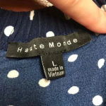 Haute Monde  Navy off the shoulder blouse, L Photo 1
