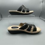 Cobbie Cuddlers Womens Bailey Slip On BLack Leather Upper Sandals Size 8.5 Wide Photo 5