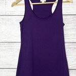 Xhilaration Purple Sleeveless Racerback Tank Top with Necklace Loops Size Small Photo 0