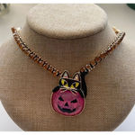 Betsey Johnson NWT  Pink Pumpkin Necklace Photo 8