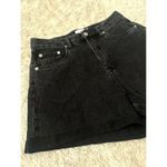 Ghanda Sz 10 High Rise Black Denim Shorts 3" Inseam Photo 9