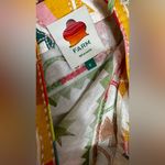 Farm Rio  Rainbow Sherbert Tropical Boho Sunset Pink Bodysuit Women's Sz Small Photo 10