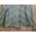 JDS COLLECTION Green Leather Chevron Pattern Jacket Photo 13