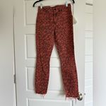 MOTHER High Waisted Ankle Looker Fray Animal Attraction Size 25 Photo 3