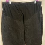 Maternity Black Denim Jeans Adjustable Waist Size 12/14 Bootcut 100% Cotton Photo 1