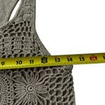 Arden B Graphite Knit Crochet Crop Top Women's Size XS | 72-34-2 Photo 5