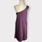 Olive + Oak Slip Dress Women's Small Purple One Shoulder Satin Knee Length NWT Photo 3
