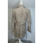Women's BKE Diva Beige Suede Trench Coat M Size M Photo 8