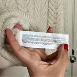 Mango Cream Herringbone Strong Shoulder Alpaca Blend Sweater Photo 3