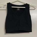 Ambiance Apparel Ambiance Ribbed Black Crop Top Photo 0