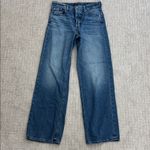 Lucky Brand  High Rise Wide Leg Jeans 15378 medium dark wash loose fit baggy pant Photo 1