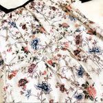 Azure Floral Kimono-sleeved Boho Cotton Dress Sz S Photo 4