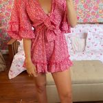Floral Front Tie Romper Multi Photo 1