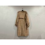 Farm Rio  Khaki Pineapple Cotton Eyelet Trench Coat Large L Photo 2