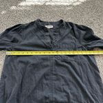 Madewell charcoal gray long sleeve half-button top size M Photo 8