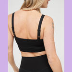 Aerie Offline Black Ribbed Bra Top Photo 7