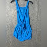 Bobi  los angeles Woman Size Small Bright Blue 100% Cotton Jumpsuit Photo 6