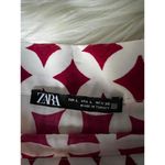 ZARA Stylish  Pleated Skirt - Red and White Pattern Photo 2