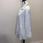 Light grey heavy button down sweatshirt collared button Down jacket Gray Size XL Photo 3
