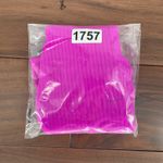 Lulus  Ribbed High Waisted Bikini Bottoms Fuchsia Pink Size M Photo 6