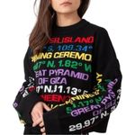Opening Ceremony Destination Hand Knit Crewneck Printed Sweater Size XS $350 Photo 0