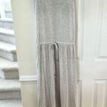 Athleta  Grey Silk Blend Maxi Dress Built in Bra Photo 0