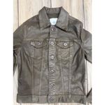 AG Adriano Goldschmied New  Robyn Coated Jacket Lacquered‎ Dark Bayou Small $235 Photo 5