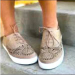 Naughty Monkey 🆕  Kaleidoscope Nude Sude Lace-Up Sneaker 6🆕 Photo 1