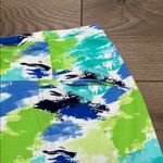 IBKUL Matilda Watercolor Golf Skirt Skort Turquoise Blue Green Size Large Photo 9