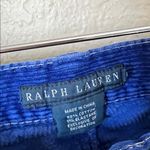 Ralph Lauren  vintage blue label royal blue corduroy polo embroidered pant Photo 5