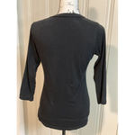 Affliction Fire Water  Women's  Bird Of Prey Black Silver Foil Design Tee Medium Photo 3